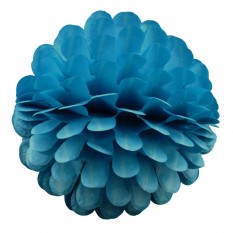 Бумажный шар цветок 20см (лазурный 0003)